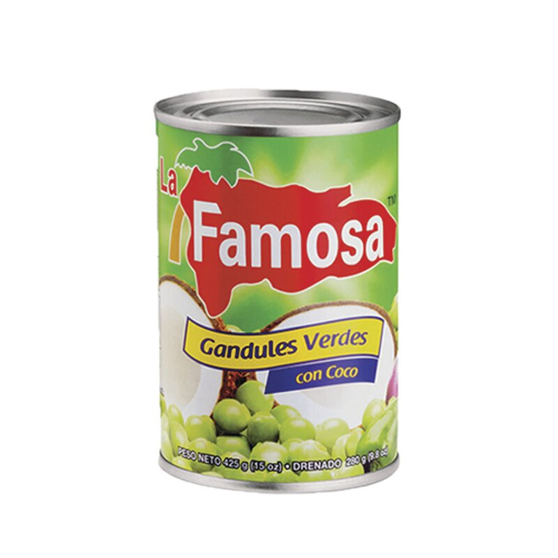 Gandules Verdes con COCO - Famosa - (24ppc) 425g